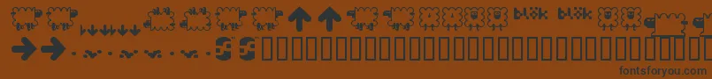 Więcej informacji o czcionce Bdflossy Czcionka Bdflossy – czarne czcionki na brązowym tle
