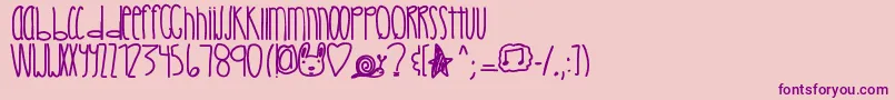 fuente Crystalcastles – Fuentes Moradas Sobre Fondo Rosa