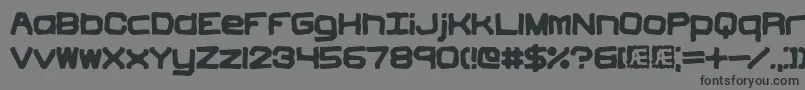フォントVindicti – 黒い文字の灰色の背景