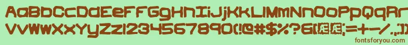 Vindicti Font – Brown Fonts on Green Background