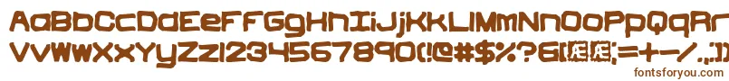 Vindicti-fontti – ruskeat fontit valkoisella taustalla