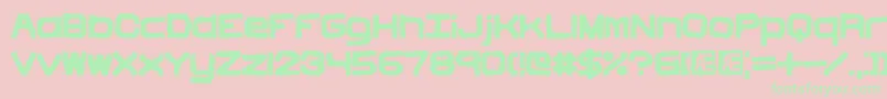 Vindicti Font – Green Fonts on Pink Background