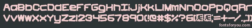 Vindicti Font – Pink Fonts on Black Background