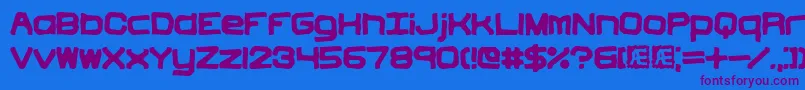 Vindicti Font – Purple Fonts on Blue Background