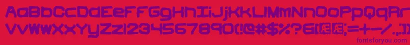 Vindicti Font – Purple Fonts on Red Background