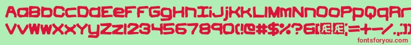 Vindicti Font – Red Fonts on Green Background