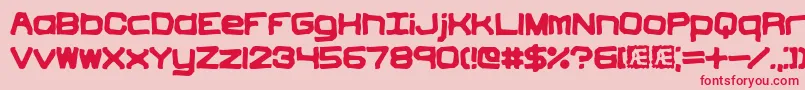 Vindicti Font – Red Fonts on Pink Background