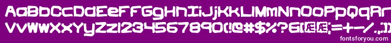 Vindicti Font – White Fonts on Purple Background
