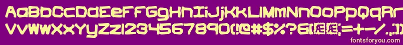 Vindicti Font – Yellow Fonts on Purple Background