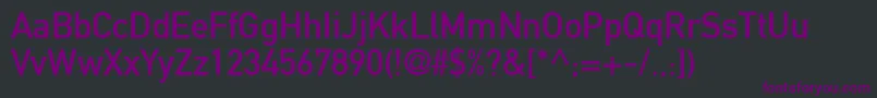 Din1451MittelschriftLt Font – Purple Fonts on Black Background