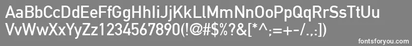 Din1451MittelschriftLt Font – White Fonts on Gray Background
