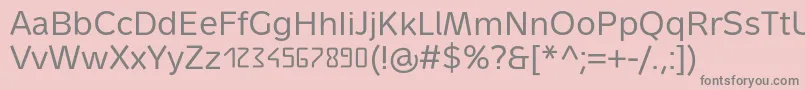 MetrondigitaPro Font – Gray Fonts on Pink Background