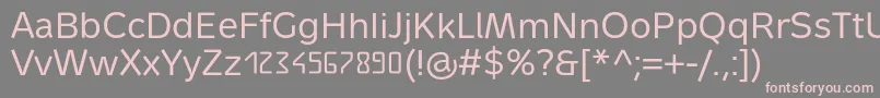 MetrondigitaPro Font – Pink Fonts on Gray Background
