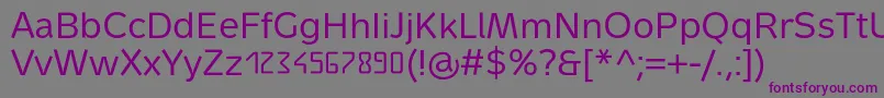 MetrondigitaPro Font – Purple Fonts on Gray Background