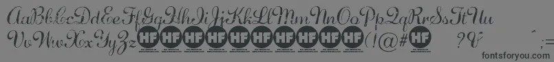 DiamondDustPersonalUseOnly Font – Black Fonts on Gray Background