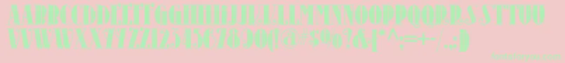 Disco60S Font – Green Fonts on Pink Background