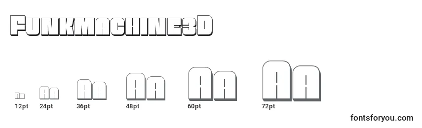 Размеры шрифта Funkmachine3D