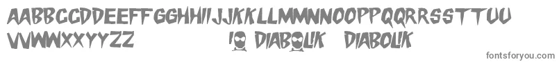 DangerDiabolik Font – Gray Fonts on White Background