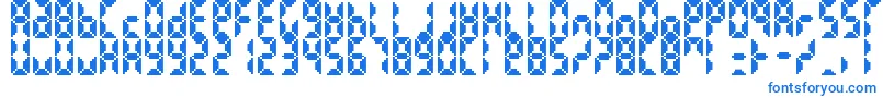 BittypixCountdown Font – Blue Fonts