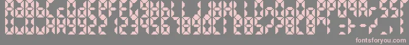 BittypixCountdown Font – Pink Fonts on Gray Background