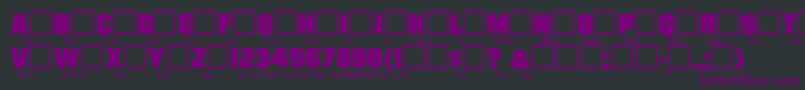 WharmbyRegular Font – Purple Fonts on Black Background