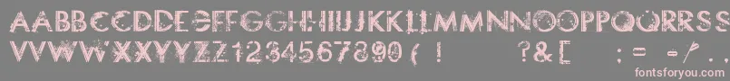 Somethingdangerous Font – Pink Fonts on Gray Background