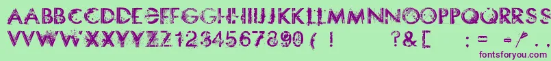 Somethingdangerous Font – Purple Fonts on Green Background