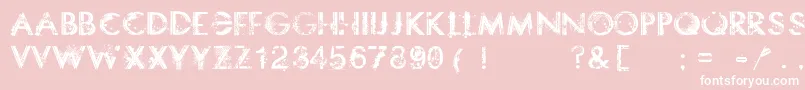 Somethingdangerous Font – White Fonts on Pink Background