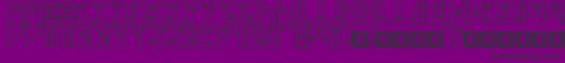 CollectiveOBrk Font – Black Fonts on Purple Background