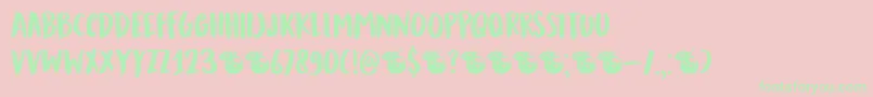 DkMandarinWhispers Font – Green Fonts on Pink Background