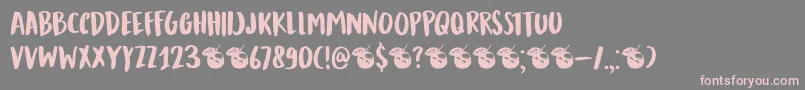 DkMandarinWhispers Font – Pink Fonts on Gray Background