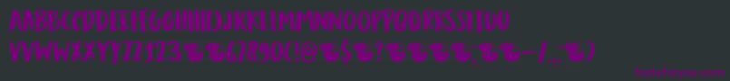 DkMandarinWhispers Font – Purple Fonts on Black Background
