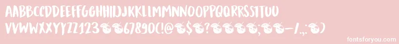 DkMandarinWhispers Font – White Fonts on Pink Background