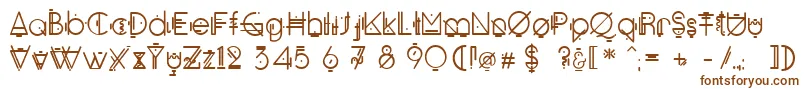 Oko Font – Brown Fonts on White Background