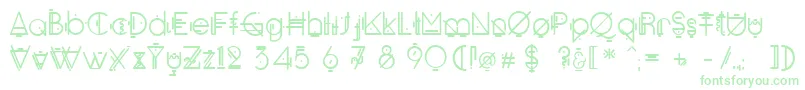 Oko Font – Green Fonts on White Background