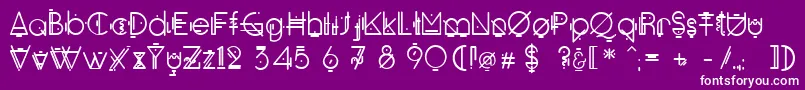 Oko Font – White Fonts on Purple Background