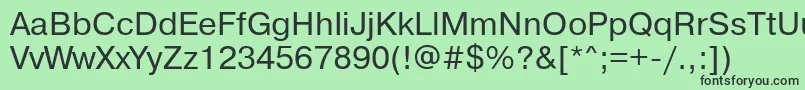 Pragmaticabtt Font – Black Fonts on Green Background
