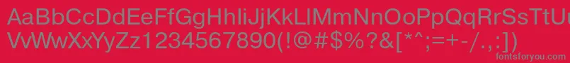 Pragmaticabtt Font – Gray Fonts on Red Background
