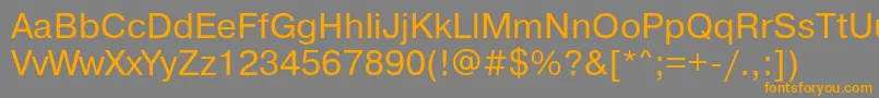 Pragmaticabtt Font – Orange Fonts on Gray Background