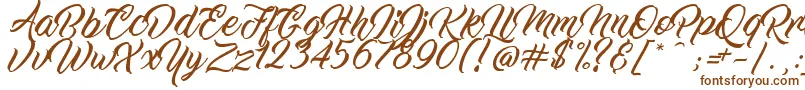 Шрифт WorkInProgress – коричневые шрифты на белом фоне