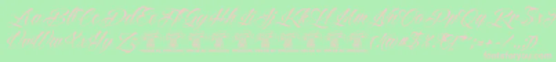 ReditumPersonaluseonly Font – Pink Fonts on Green Background