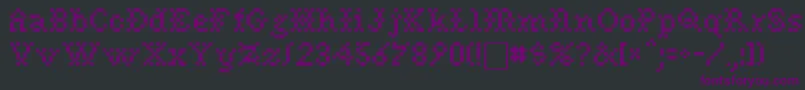 NeedlepointsewPlainRegular Font – Purple Fonts on Black Background