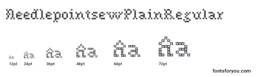 NeedlepointsewPlainRegular Font Sizes