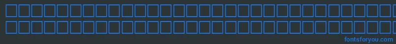 Fonte EntrezRegular – fontes azuis em um fundo preto