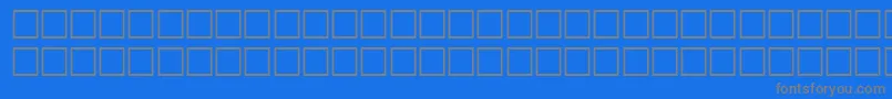 EntrezRegular Font – Gray Fonts on Blue Background