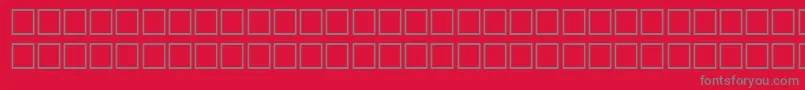 EntrezRegular Font – Gray Fonts on Red Background