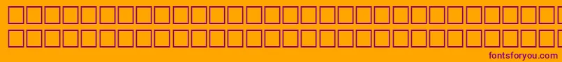 EntrezRegular Font – Purple Fonts on Orange Background
