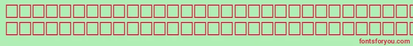 EntrezRegular Font – Red Fonts on Green Background