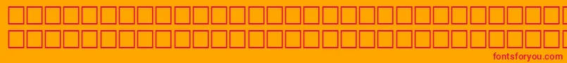 EntrezRegular Font – Red Fonts on Orange Background