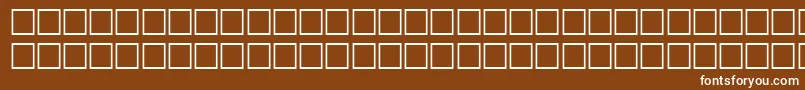 EntrezRegular Font – White Fonts on Brown Background